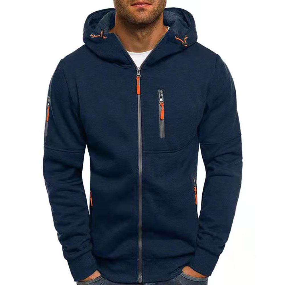 Men’s Stylish Hooded Sweatshirt Jacket – Soft Zip-Up Hoodie with Casual Fit