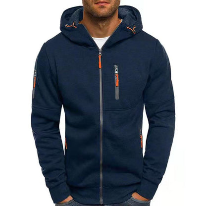 Men’s Stylish Hooded Sweatshirt Jacket – Soft Zip-Up Hoodie with Casual Fit