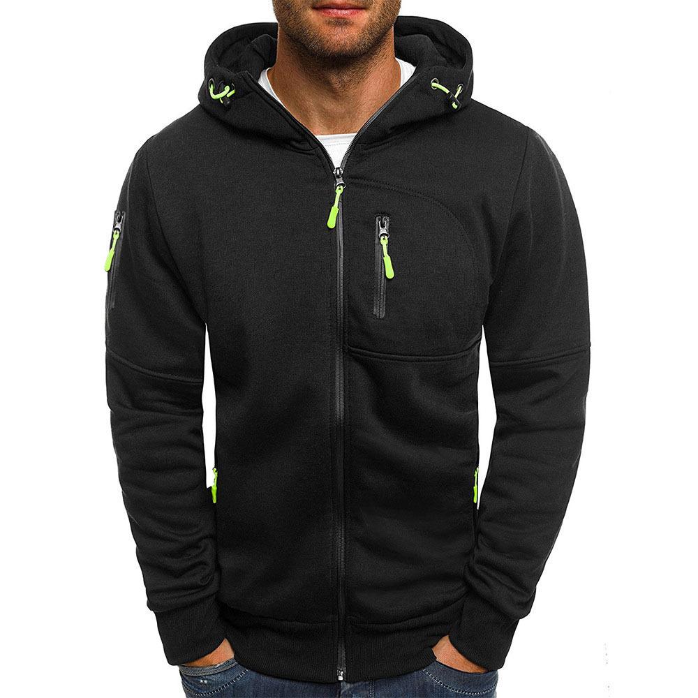 Men’s Stylish Hooded Sweatshirt Jacket – Soft Zip-Up Hoodie with Casual Fit
