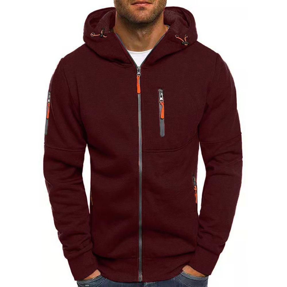 Men’s Stylish Hooded Sweatshirt Jacket – Soft Zip-Up Hoodie with Casual Fit