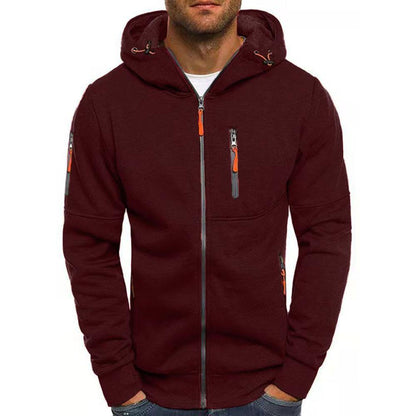 Men’s Stylish Hooded Sweatshirt Jacket – Soft Zip-Up Hoodie with Casual Fit