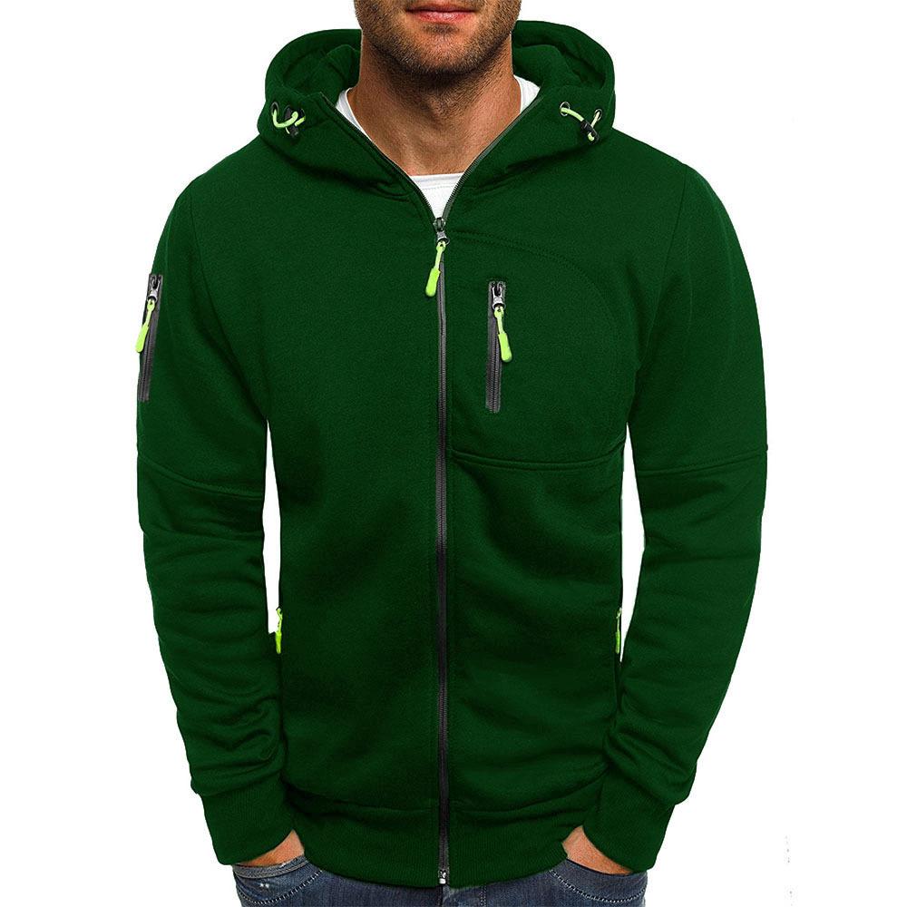 Men’s Stylish Hooded Sweatshirt Jacket – Soft Zip-Up Hoodie with Casual Fit