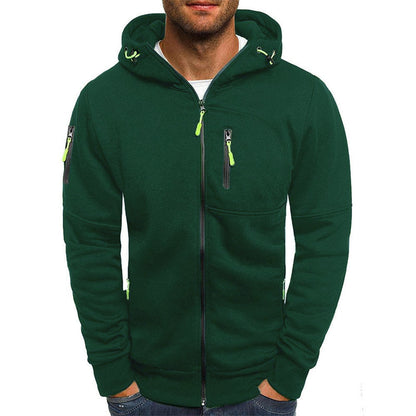 Men’s Stylish Hooded Sweatshirt Jacket – Soft Zip-Up Hoodie with Casual Fit