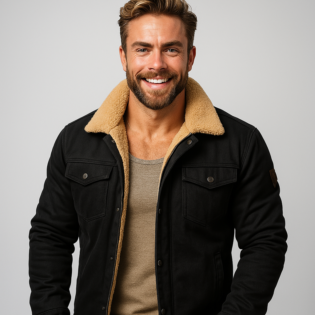 Men’s Bomber Jacket – Windproof Thermal Lined Winter Coat