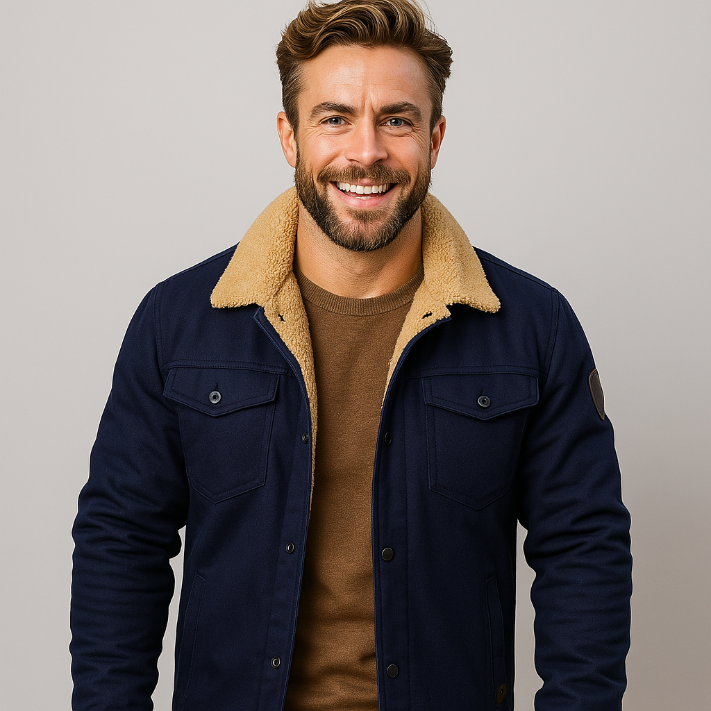 Men’s Bomber Jacket – Windproof Thermal Lined Winter Coat