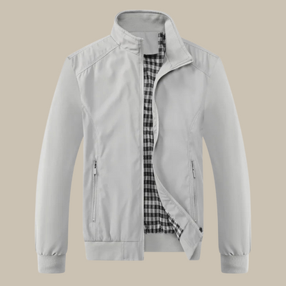 Men’s Windbreaker Jacket – Lightweight Zip-Up Summer Outerwear with High Collar