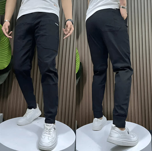 Men’s Stretch Cargo Trousers – Lightweight Casual Pants with Flexible Fit
