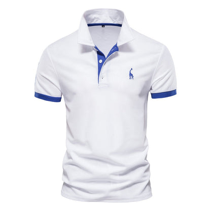 Men’s Slim-Fit Polo Shirt – Cotton Blend Short Sleeve Casual Top