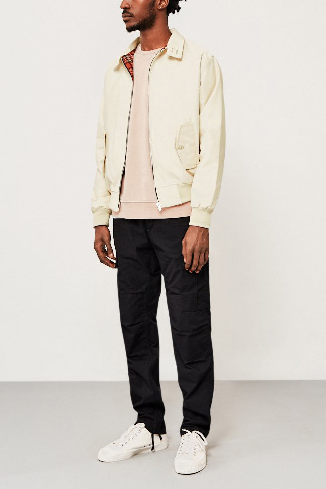 Men’s Harrington Jacket – Classic Zip-Up Casual Coat with Ribbed Cuffs