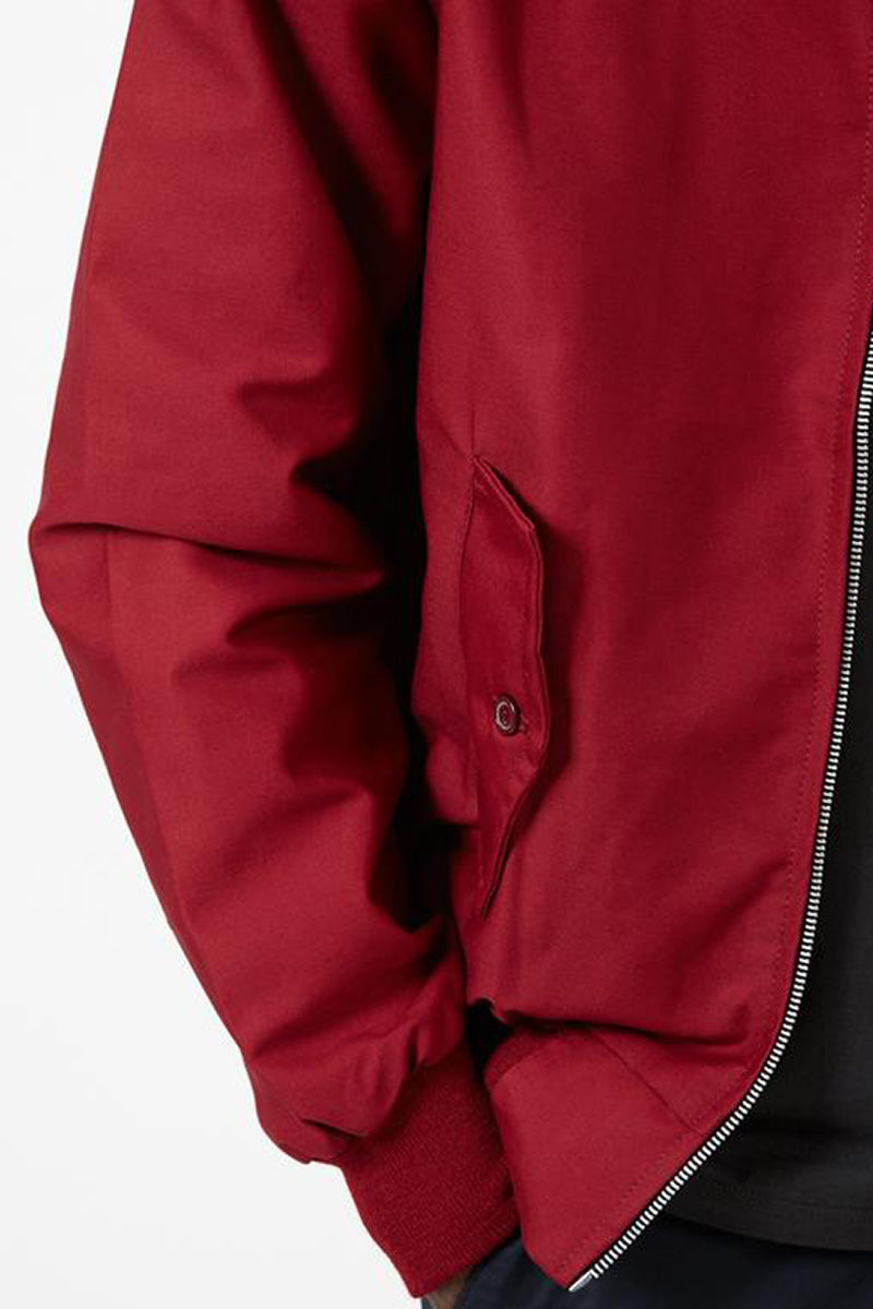 Men’s Harrington Jacket – Classic Zip-Up Casual Coat with Ribbed Cuffs