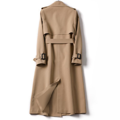 Women’s Trench Coat – Double-Breasted Long Winter Coat
