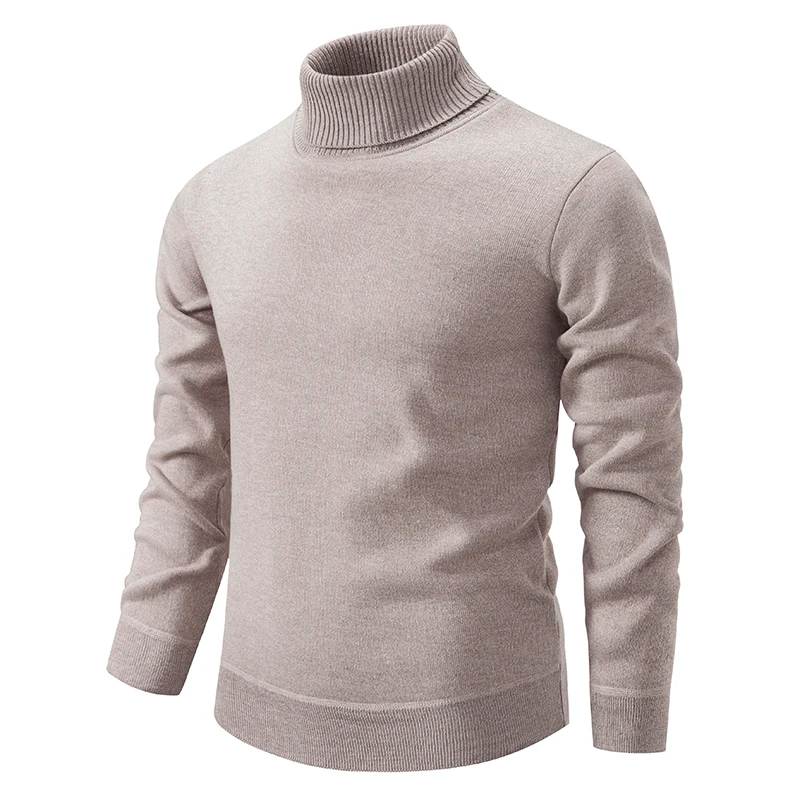 Men’s Turtleneck Sweater – Classic Knit Pullover with Long Sleeves
