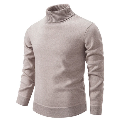 Men’s Turtleneck Sweater – Classic Knit Pullover with Long Sleeves