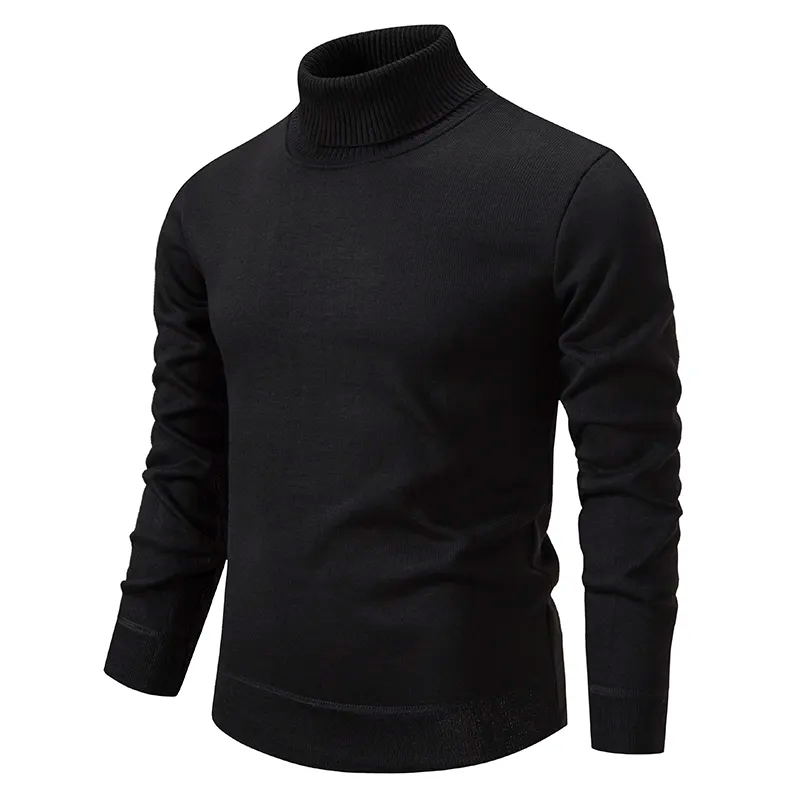 Men’s Turtleneck Sweater – Classic Knit Pullover with Long Sleeves