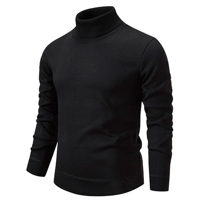 Men’s Turtleneck Sweater – Classic Knit Pullover with Long Sleeves