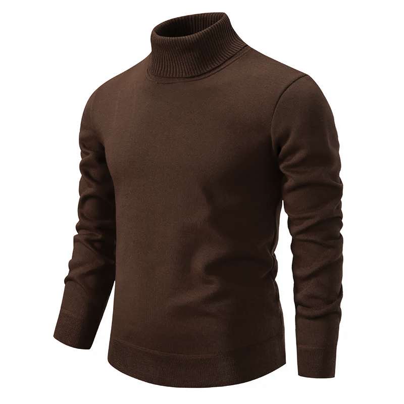 Men’s Turtleneck Sweater – Classic Knit Pullover with Long Sleeves