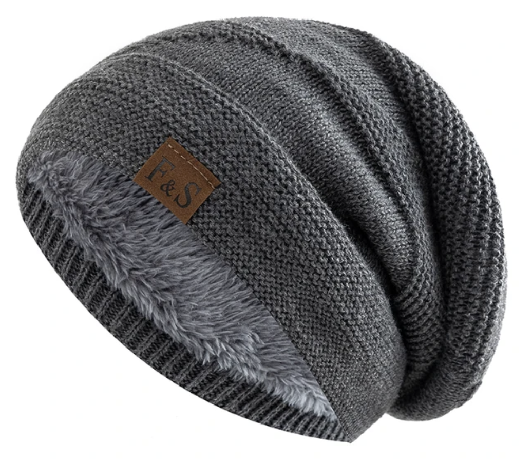 Men’s Winter Beanie – Fleece-Lined Warm Knit Hat