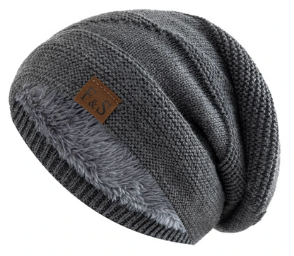 Men’s Winter Beanie – Fleece-Lined Warm Knit Hat