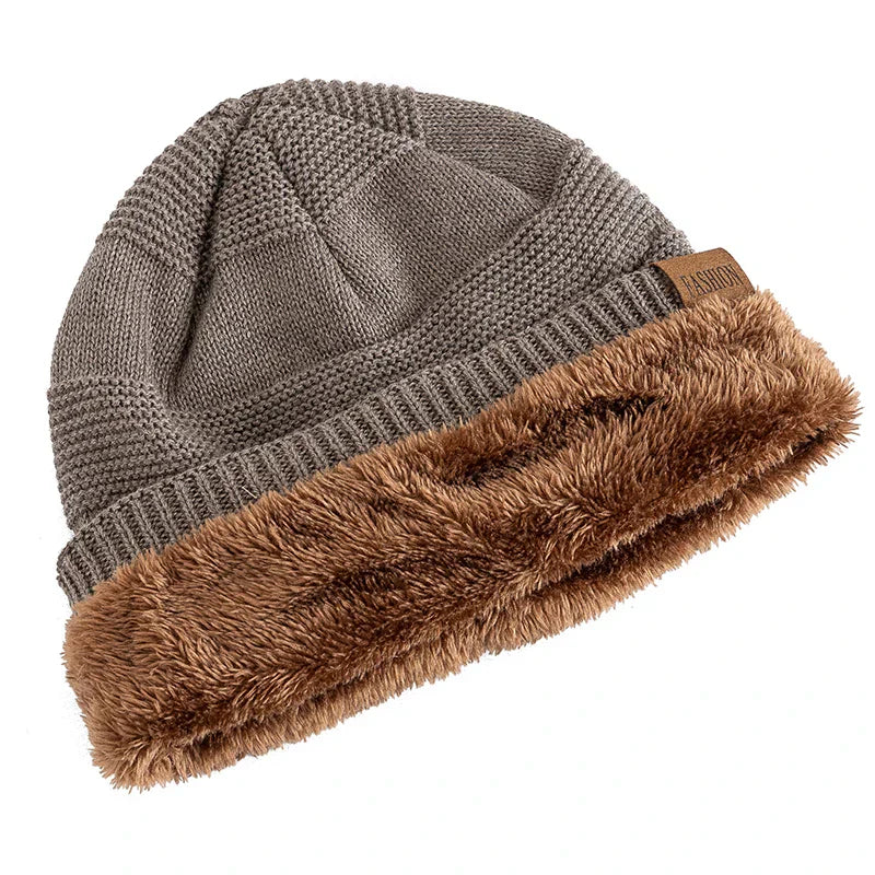 Men’s Winter Beanie – Fleece-Lined Warm Knit Hat