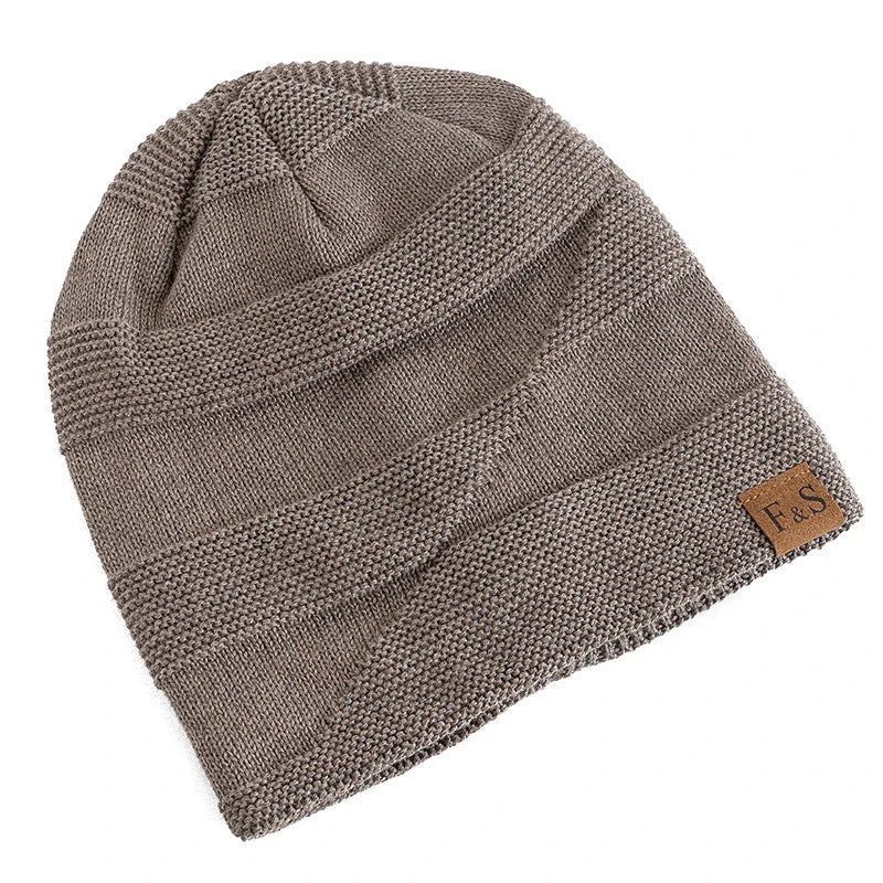 Men’s Winter Beanie – Fleece-Lined Warm Knit Hat