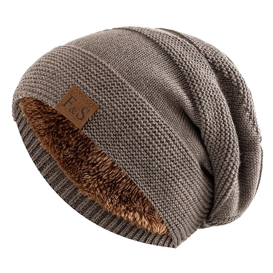 Men’s Winter Beanie – Fleece-Lined Warm Knit Hat