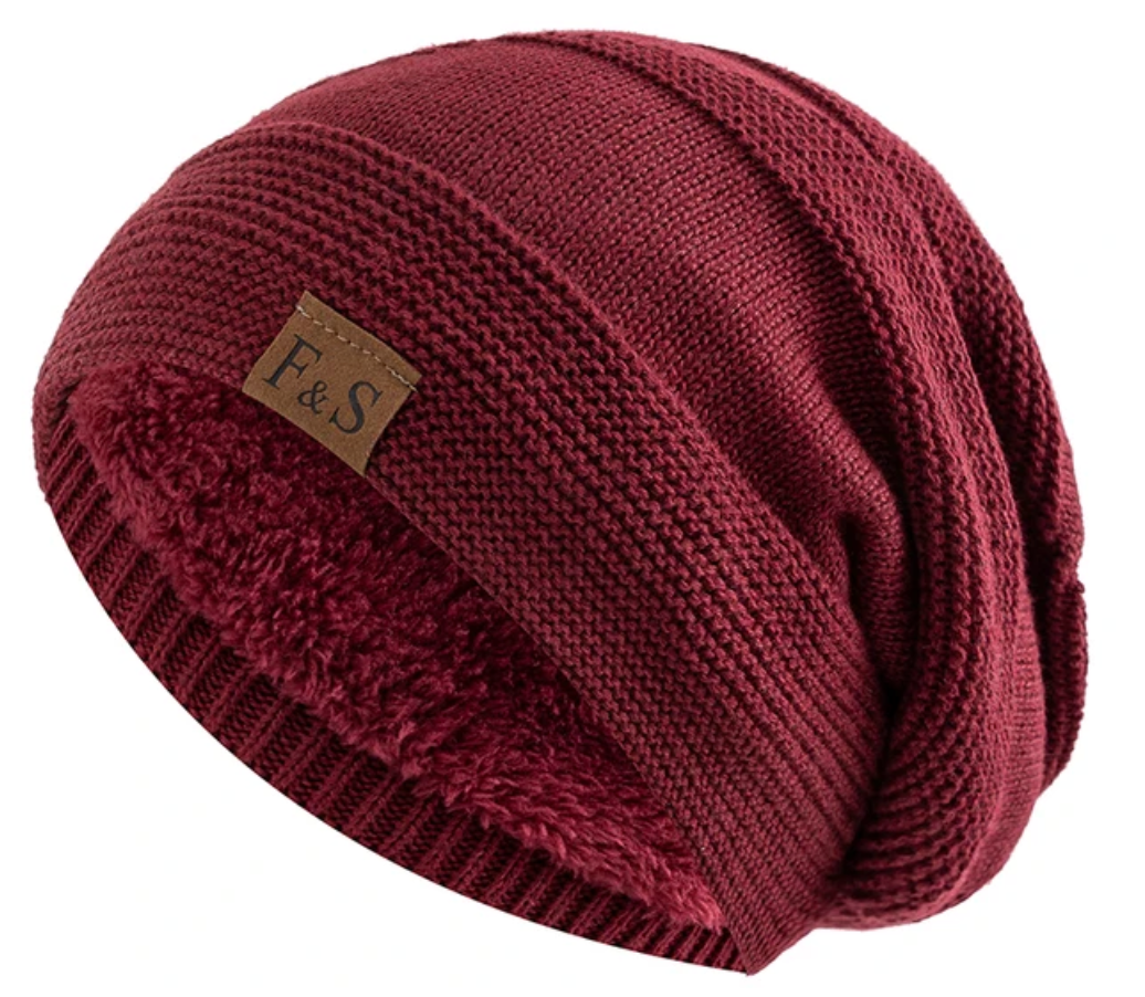 Men’s Winter Beanie – Fleece-Lined Warm Knit Hat
